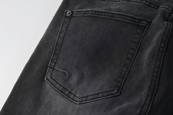 1:1 quality version Charcoal Vintage Cat Whisker Slim Fit Jeans 29080462
