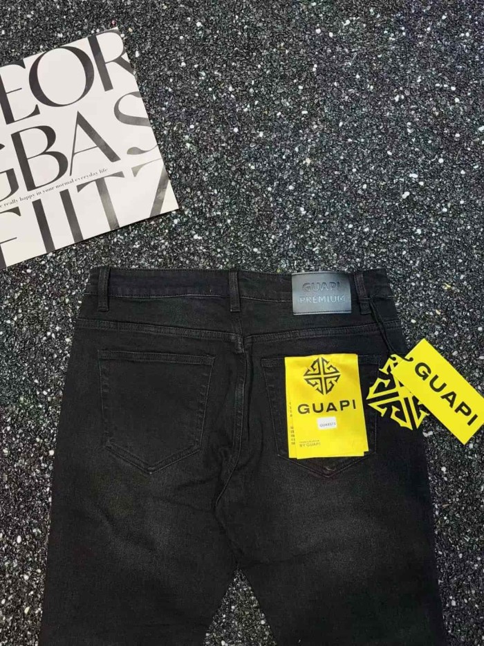 1:1 quality version Ebony Spider Web Diamond Decor Flared Jeans 29080659