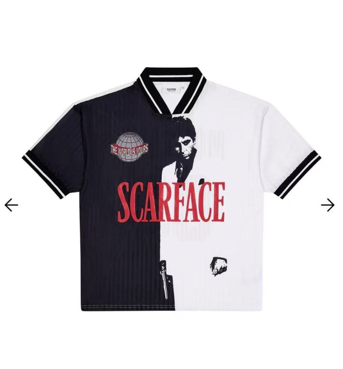 Urban Streetwear Montana 83 Printed V-Neck Sports Jersey T-Shirt 29080605