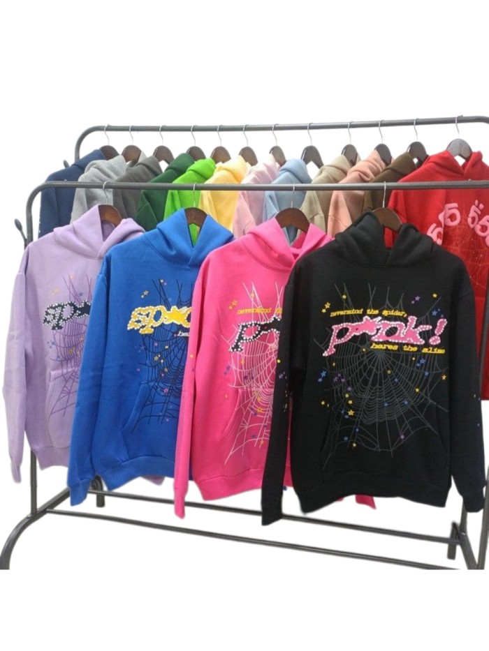 Spider Web Logo Foam Print Hoodie 84 colors 29079913