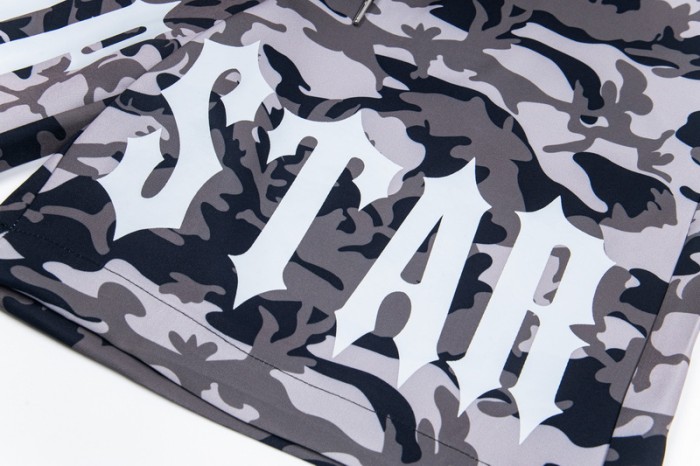 American Street Style Trapstar Camo Print Elastic Waist Shorts 2 colors 29080679