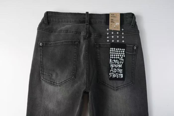 1:1 quality version Charcoal Vintage Cat Whisker Slim Fit Jeans 29080462