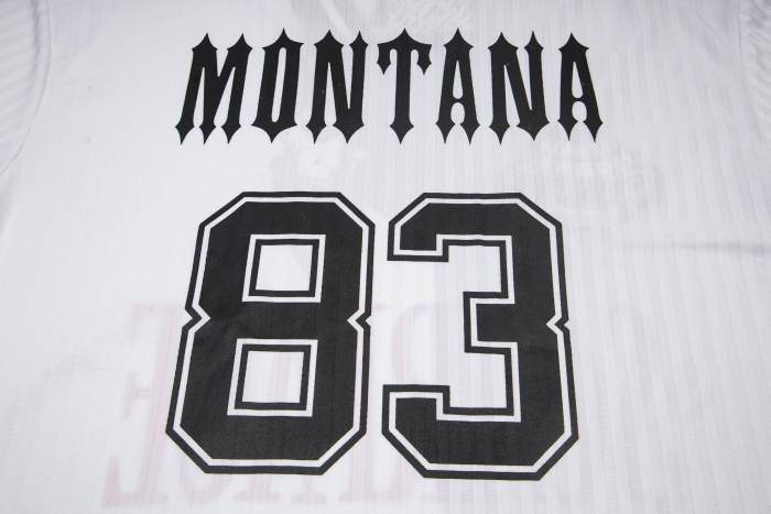 Urban Streetwear Montana 83 Printed V-Neck Sports Jersey T-Shirt 29080605