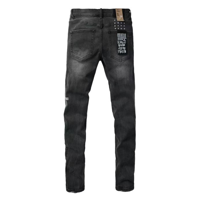 1:1 quality version Charcoal Vintage Cat Whisker Slim Fit Jeans 29080462