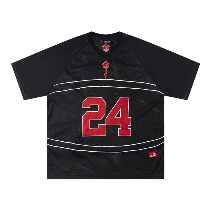 American Street Style 24 Printed Mesh Basketball Jersey Tee & Shorts Set 3 colors 29080466