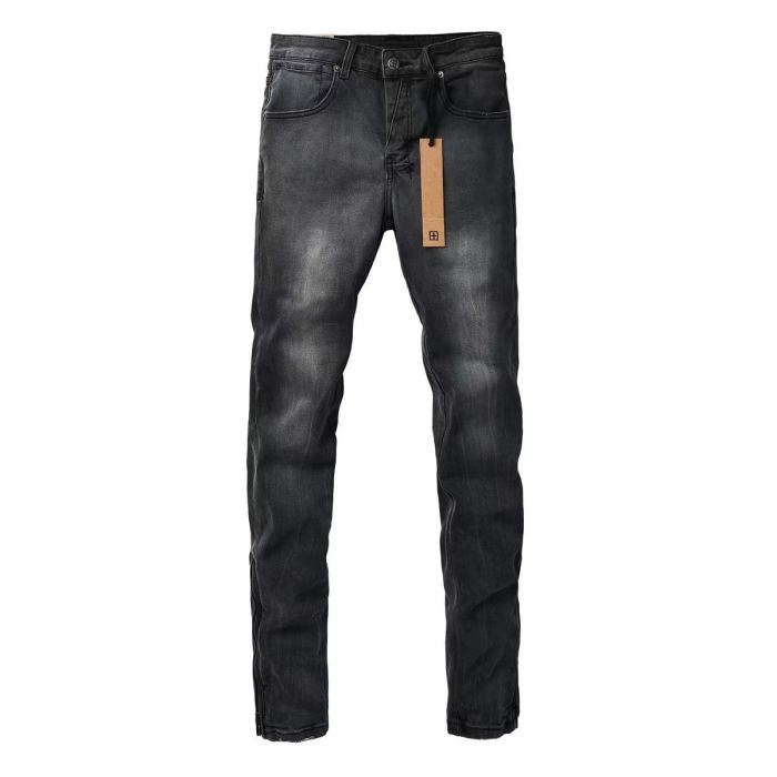 1:1 quality version Charcoal Vintage Cat Whisker Slim Fit Jeans 29080462