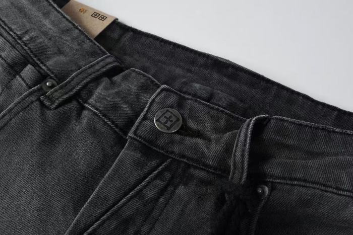 1:1 quality version Charcoal Vintage Cat Whisker Slim Fit Jeans 29080462