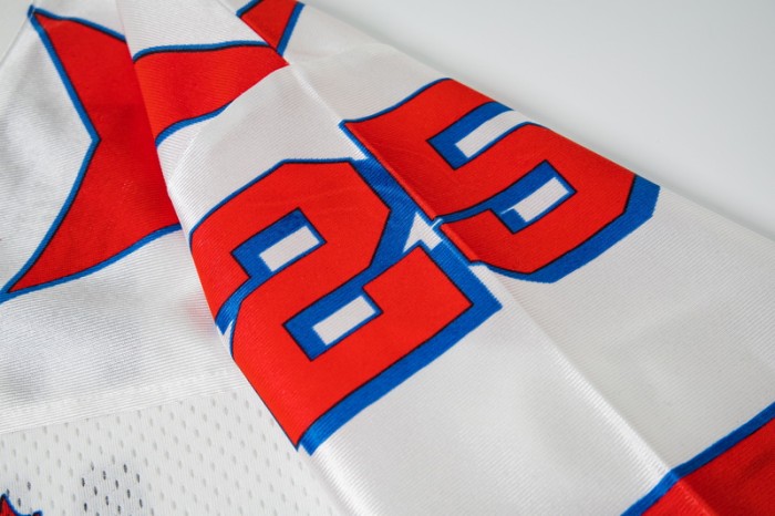 Oversized Urban Streetwear Star Motif Letter And Number Printed Mesh Jersey T-Shirt 2 colors 29080799