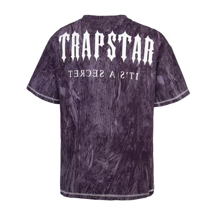 Oversized American Street Style Tie-Dye Letter T-Shirt 3 colors 29080748