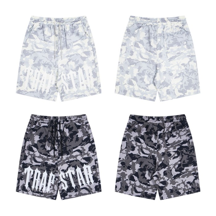 American Street Style Trapstar Camo Print Elastic Waist Shorts 2 colors 29080679