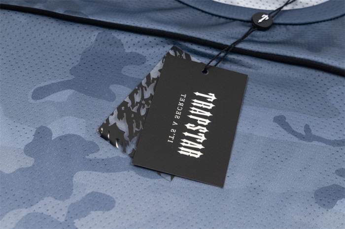 Oversized Inspired Blue Gradient Camo Number 23 Graphic Jersey T-Shirt 2 colors 29080207