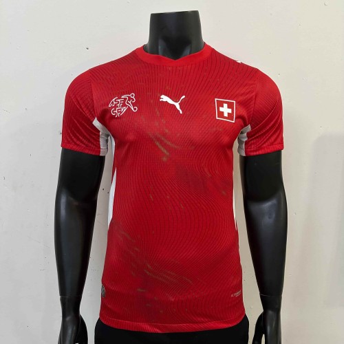 2026/2027 Switzerland Red Shield Home Authentic Jersey 29082279