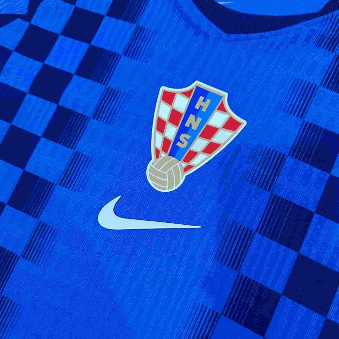2026/2027 Croatia Blue Black Checkered Away Authentic Jersey 29082274