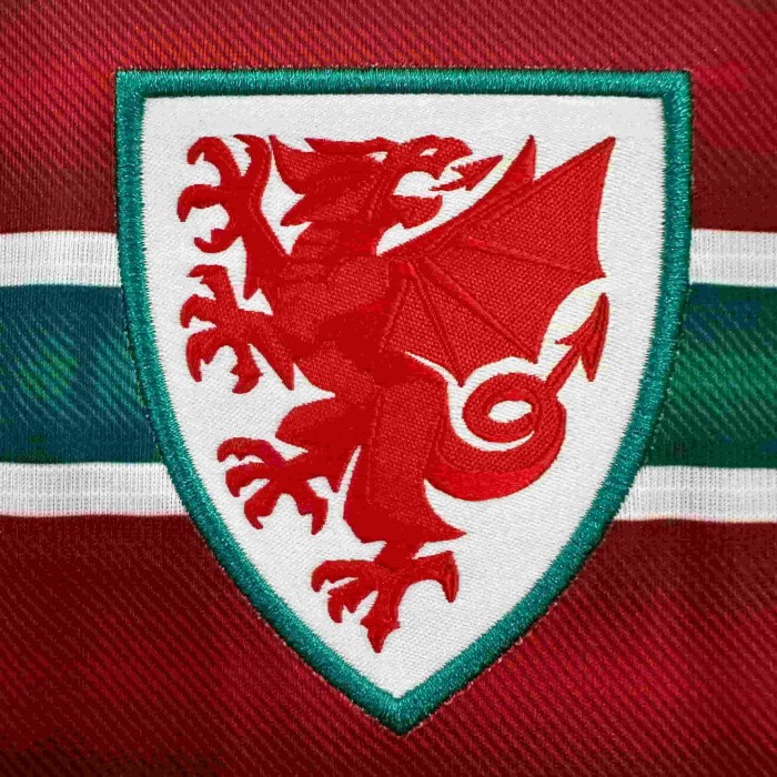 2026/2027 Wales Red Dragon Green Pattern Home Replica Jersey 29082269