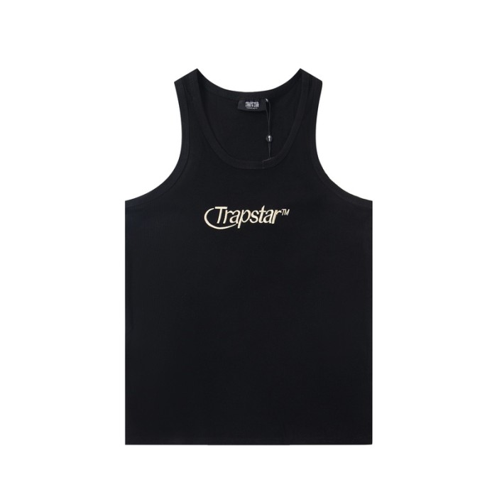High Street Ribbed Fabric Arrow Logo Embroidered Tank Top Vest 3 colors 29082075