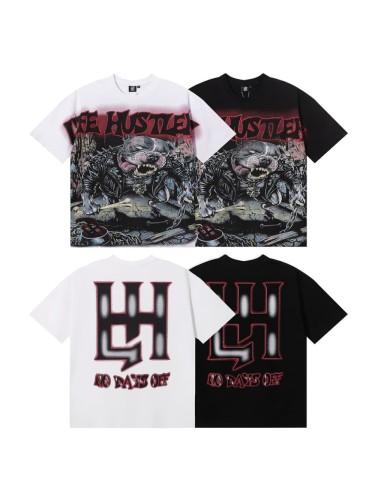 Hardcore Leather Pitbull Rhinestone Print Tee 2 colors 29082349