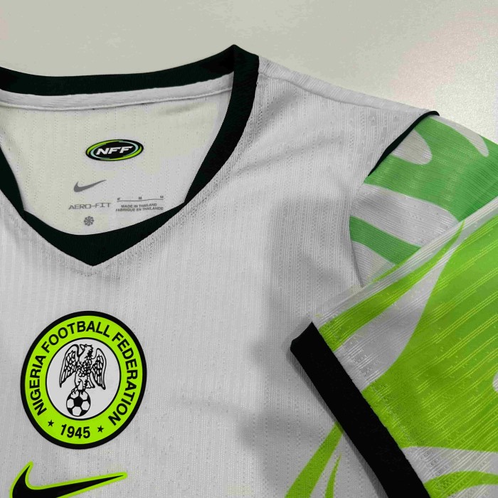 2026/2027 Nigeria White Flame Green Eagle Away Authentic Jersey 29082275