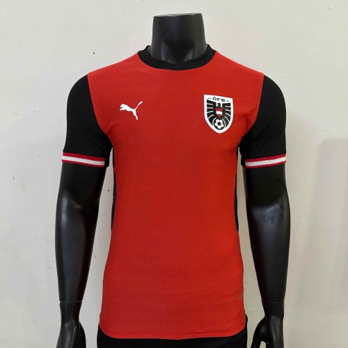 2026/2027 Austria Red Black Limited Home Authentic Jersey 29082270