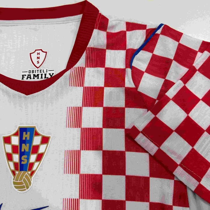 2026/2027 Croatia Red And White Checkered Home Jersey 2 Kind 29085318