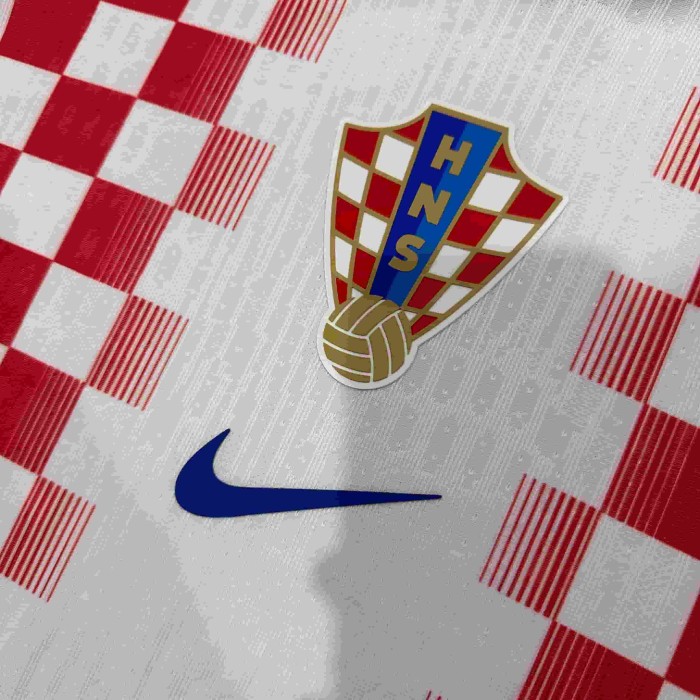 2026/2027 Croatia Red And White Checkered Home Jersey 2 Kind 29085318
