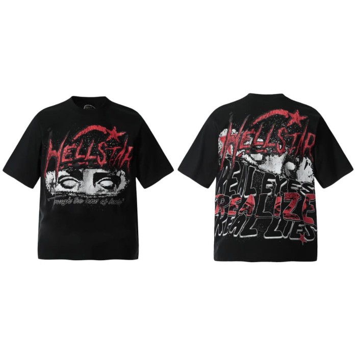 Dark All-Seeing Eye Print Washed Tee 29090165