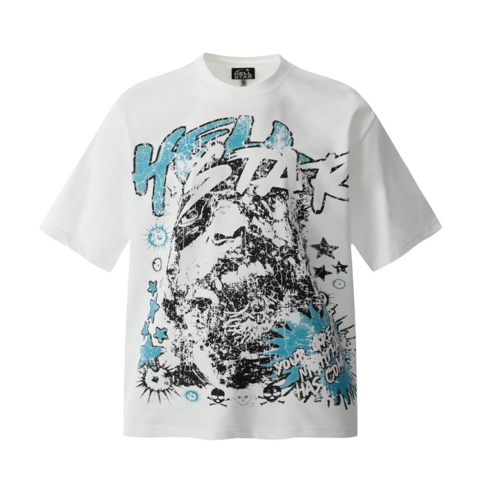 Blues Rage Portrait Print Washed Tee 29090185