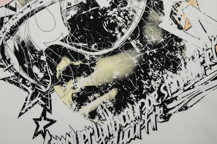 Goggles Figure Print Washed Tee 29090177