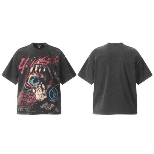Flame All-Seeing Eye Print Washed Tee 29090190