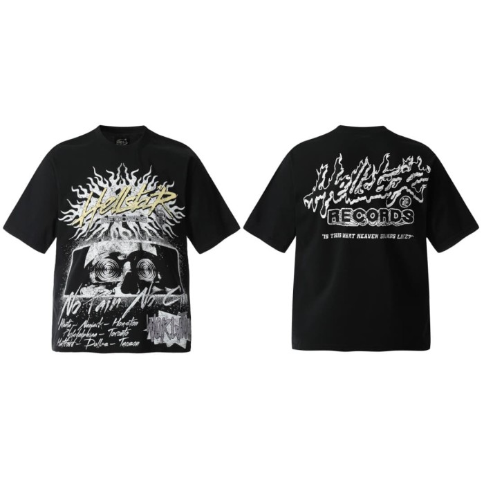 Flame Spiral Eye Print Washed Tee 29090178