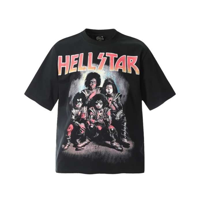 KISS Rock Band Print Washed Tee 29090163