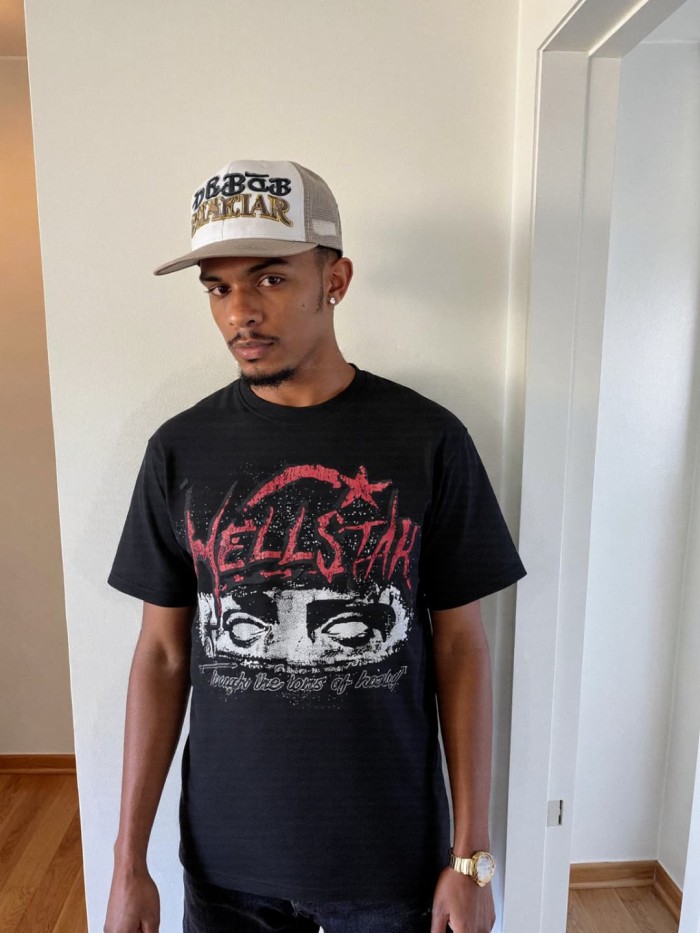 Dark All-Seeing Eye Print Washed Tee 29090165