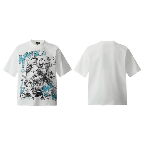 Blues Rage Portrait Print Washed Tee 29090185