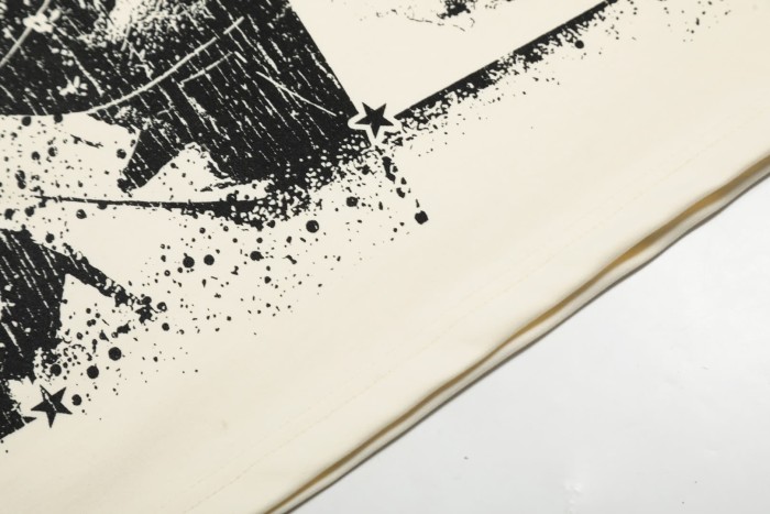 Money-Worshipping Sketch Portrait Print Washed Tee 29090167
