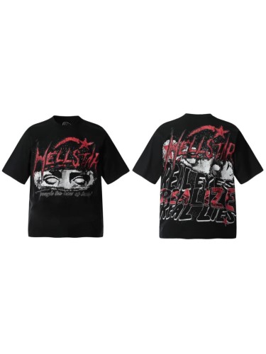 Dark All-Seeing Eye Print Washed Tee 29090165