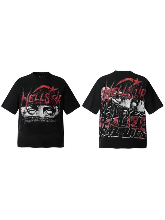 Dark All-Seeing Eye Print Washed Tee 29090165
