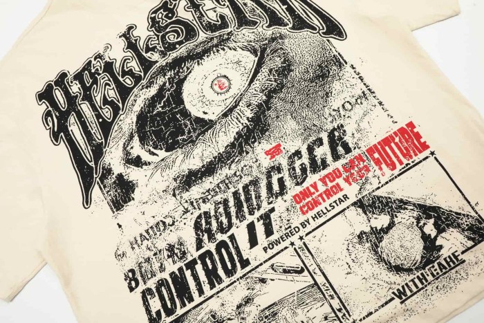 Scarlet All-Seeing Eye Print Washed Tee 2 colors 29092395