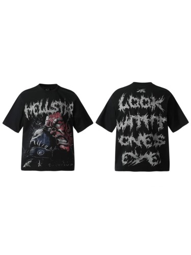 Bloody Fist Furious Figure Print Washed Tee 29092396