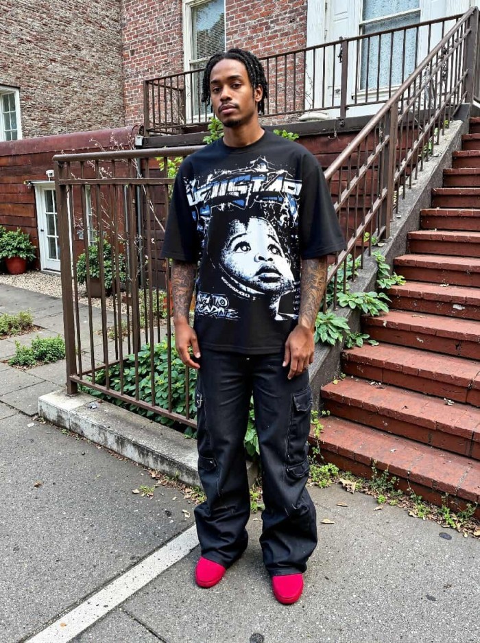 Infant Eye Pilgrimage Print Washed Tee 29092401