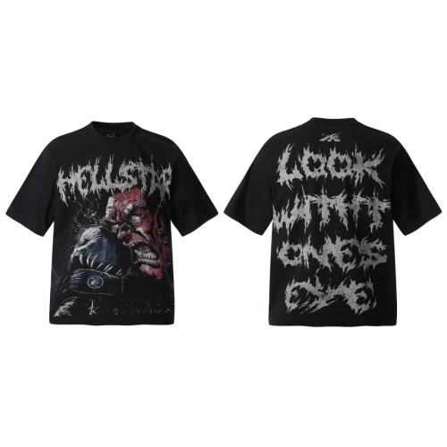 Bloody Fist Furious Figure Print Washed Tee 29092396