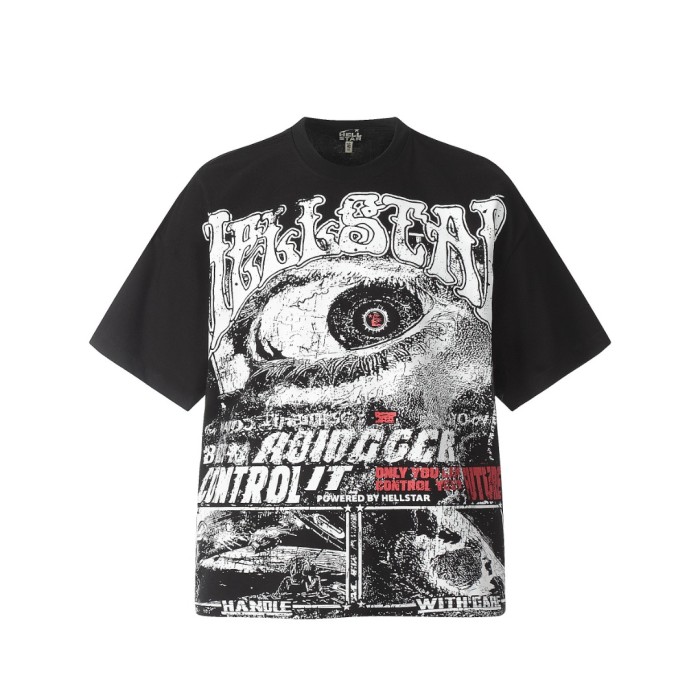 Scarlet All-Seeing Eye Print Washed Tee 2 colors 29092395