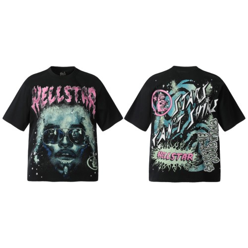 Sunglasses Reflection Figure Print Washed Tee 29092379