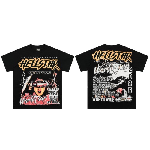 Lightning Virtual Face Print Washed Tee 29092386