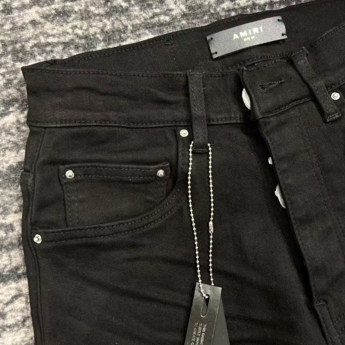 1:1 quality version Solid Black High Street Basic Slim-fit Jeans 29091967