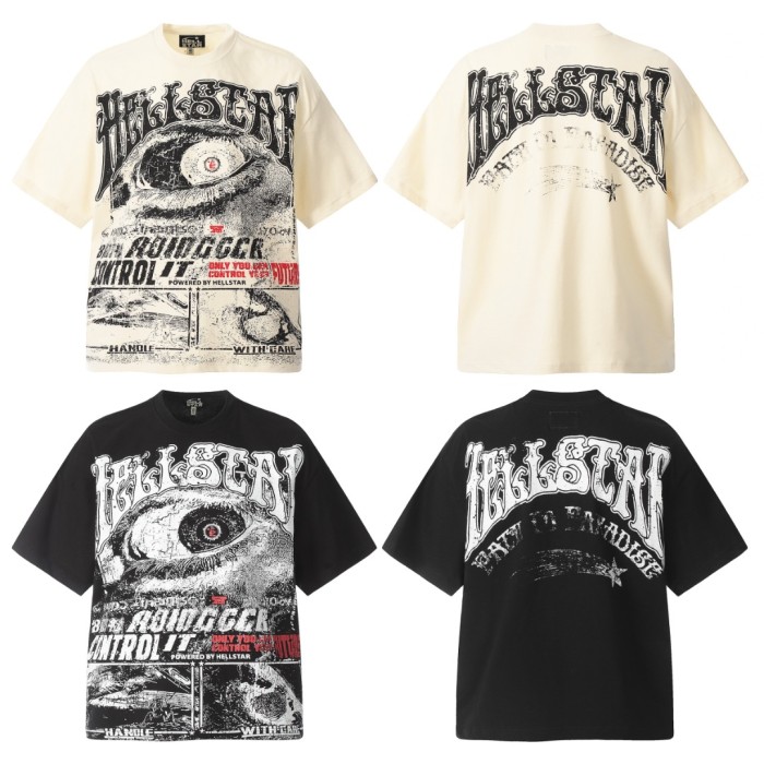 Scarlet All-Seeing Eye Print Washed Tee 2 colors 29092395