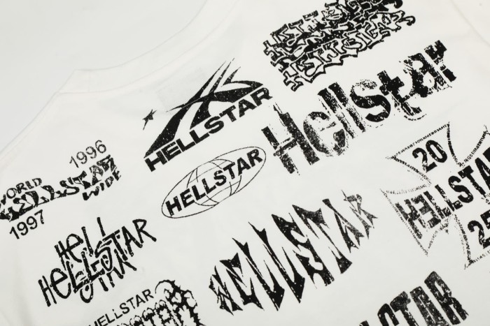 Screaming Figure & Dark Declaration Print Washed Tee 29092380