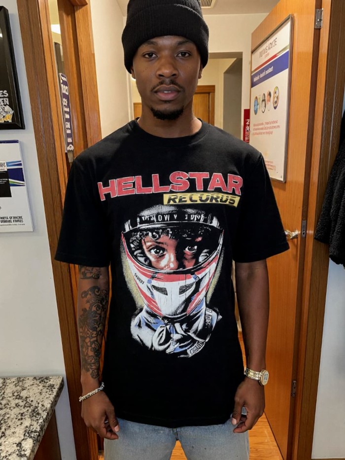 Racing Pilgrim Print Washed Tee 29092384