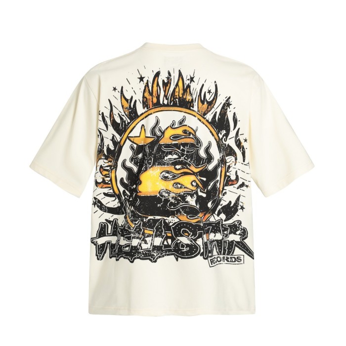 Flame-eyed Stranger Print Washed Tee 29092398
