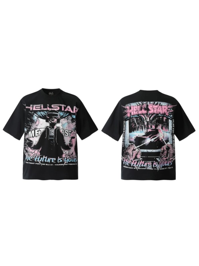 Metaverse Future Declaration Print Washed Tee 29092402