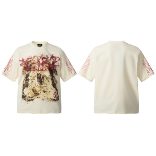 Bloody Graffiti Purgatory Print Washed Tee 29092397