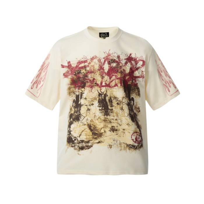 Bloody Graffiti Purgatory Print Washed Tee 29092397